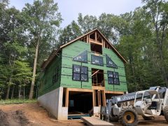 Installing windows on custom home