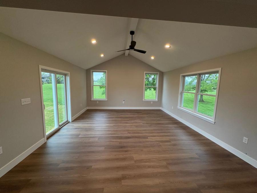 Interior shot of completed addition