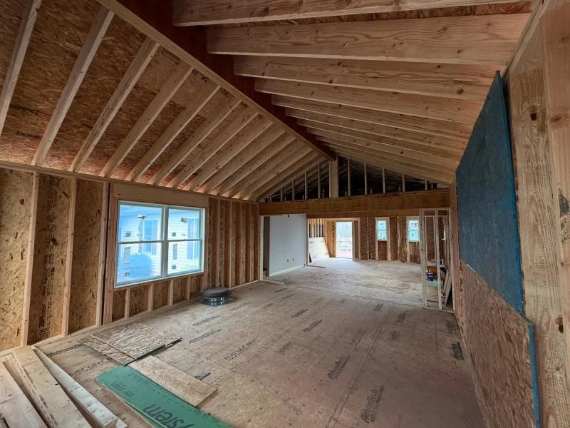 Photo of addition awaiting drywall