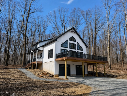 Modern A-Frame Custom Home Build in Barto, Pennsylvania 