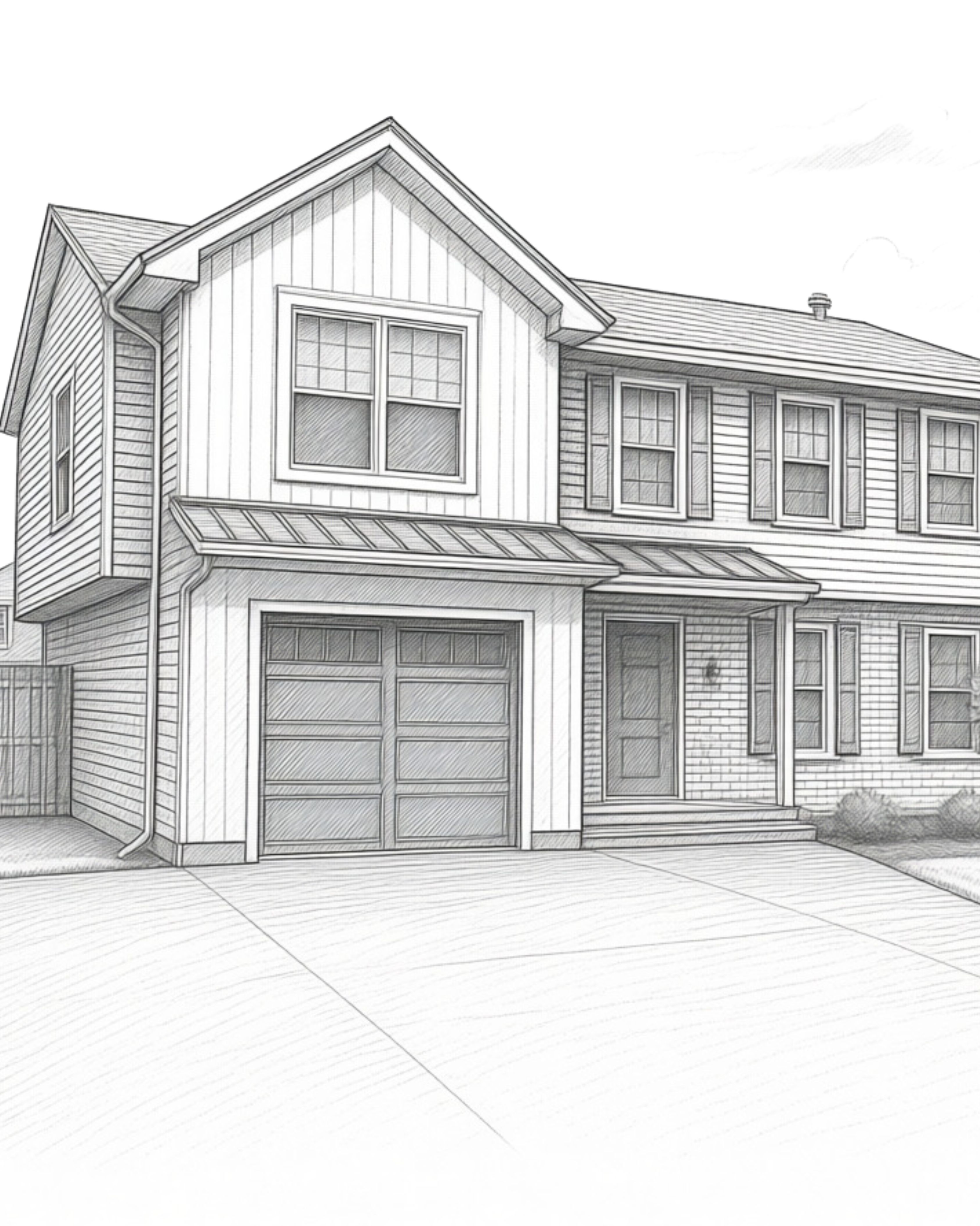 Home under construction showing renovation, addition, and new build elements