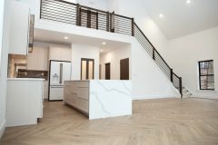 custom home kitchen view
