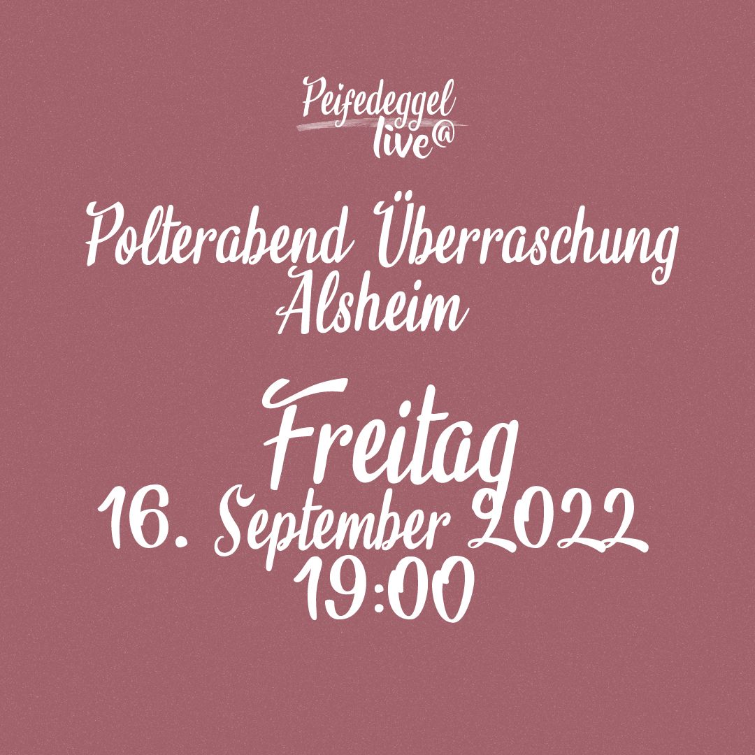 Peifedeggel live zur Polterabend Überraschung in Alsheim, Freitag, 16. August 2022 ab 19:00 Uhr  #Peifedeggel #Alsheim #Polterabend #Alsem #Alzey #Worms #Rhoihesse #Rheinhessen #Gitarrenmusik #Konzert #Schorlegewitter #Pfalz #Rheinhessen #Hochzeit #JustMarried #Surprise #40JahreDieFlippers