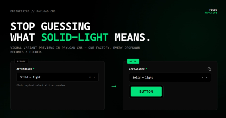 Component design preview in Payload CMS