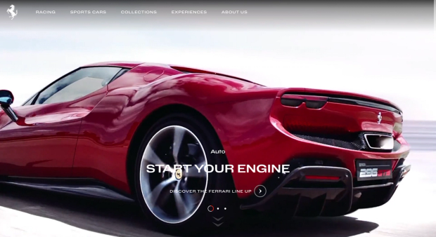 Ferrari website