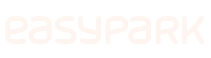 EasyPark logo in light peach on white background