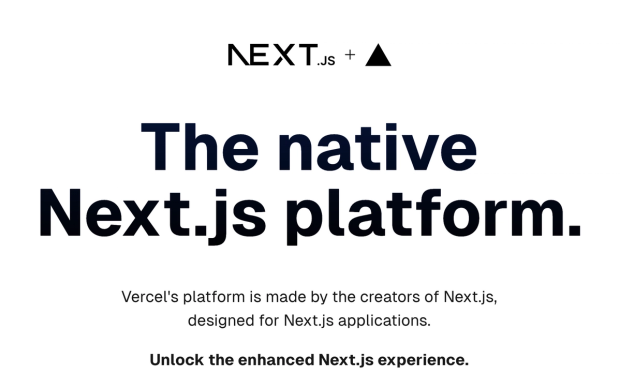 The native Next.js platform