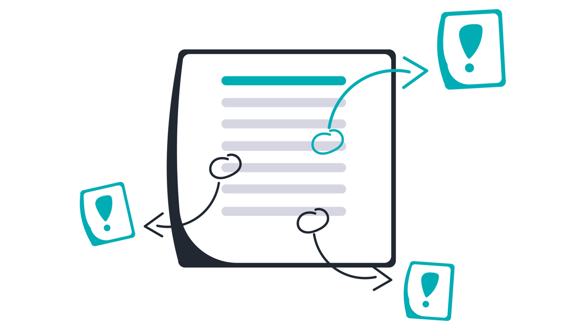 Illustration of a tender document with key requirements circled and flagged, like a bid writer picking out every point a buyer has asked for