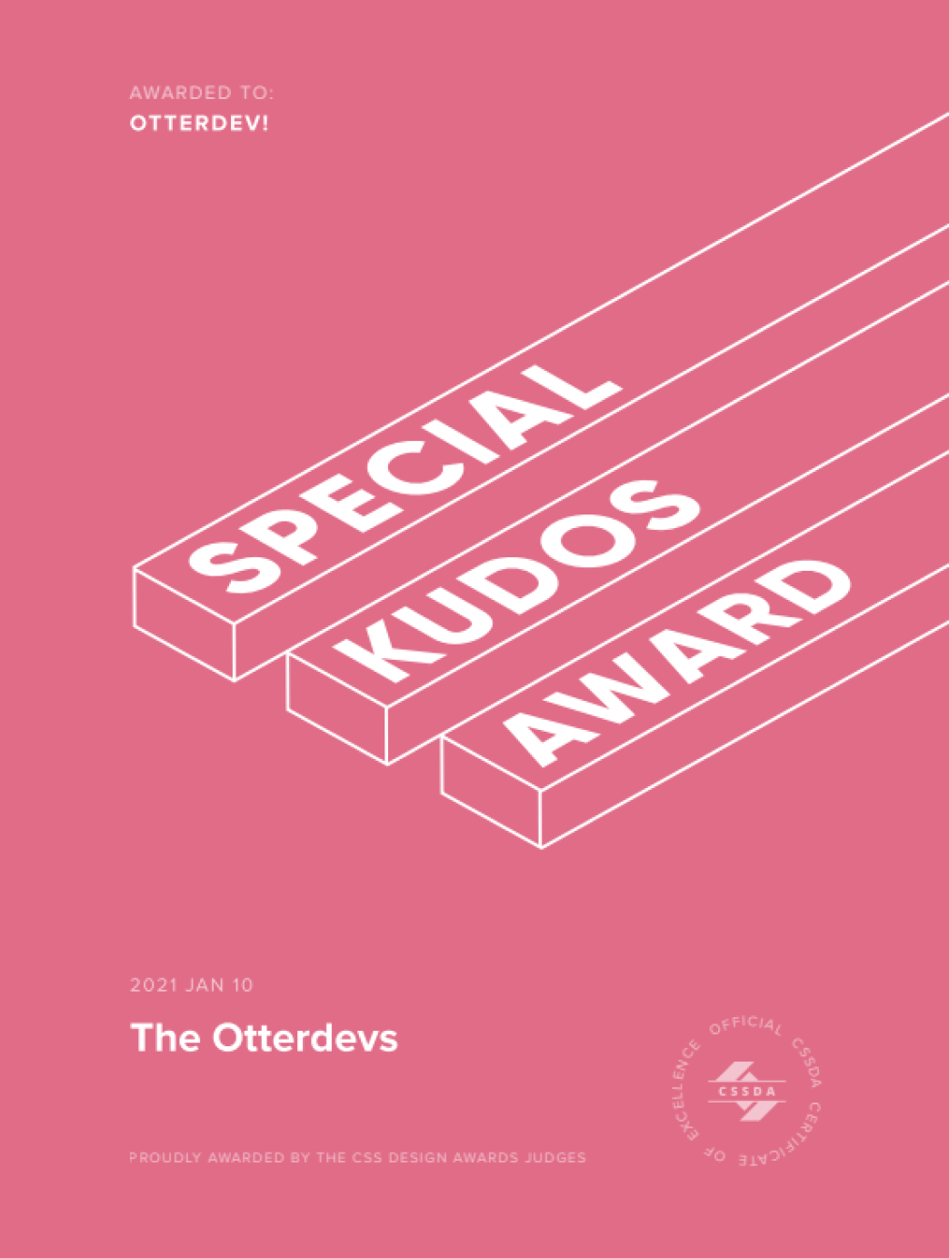 CSSDA Special Kudos Award