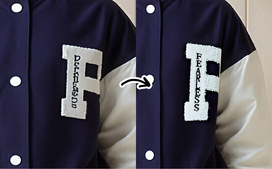 Create on-model imagery with logos