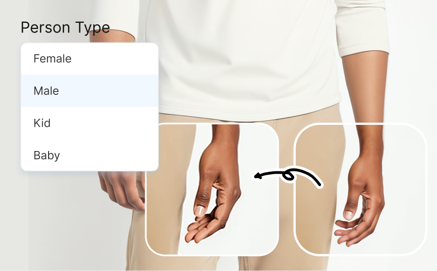 Specified with gender and age