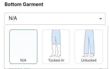 Pants tucked into boots control