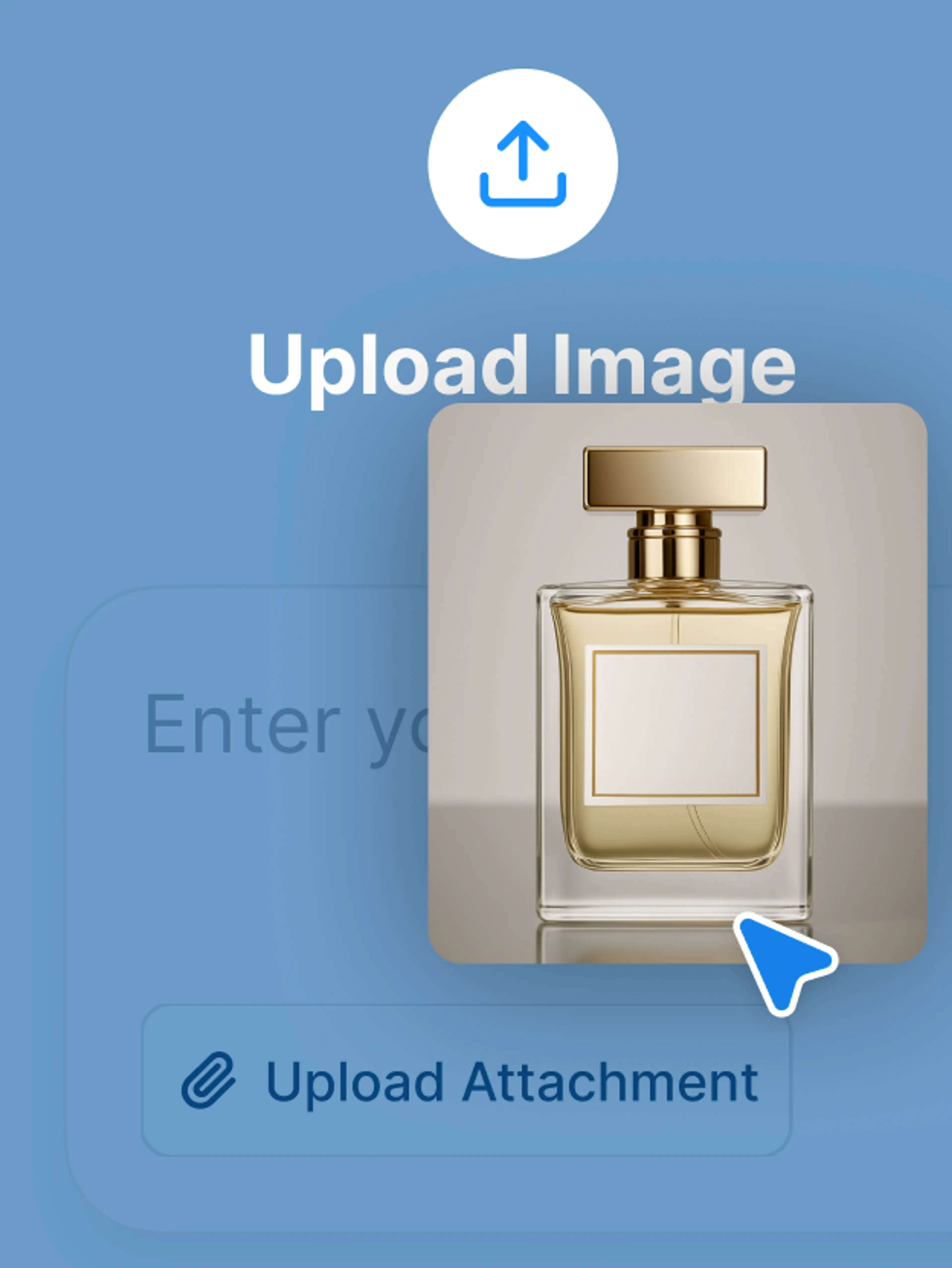 1. Upload product image or URL