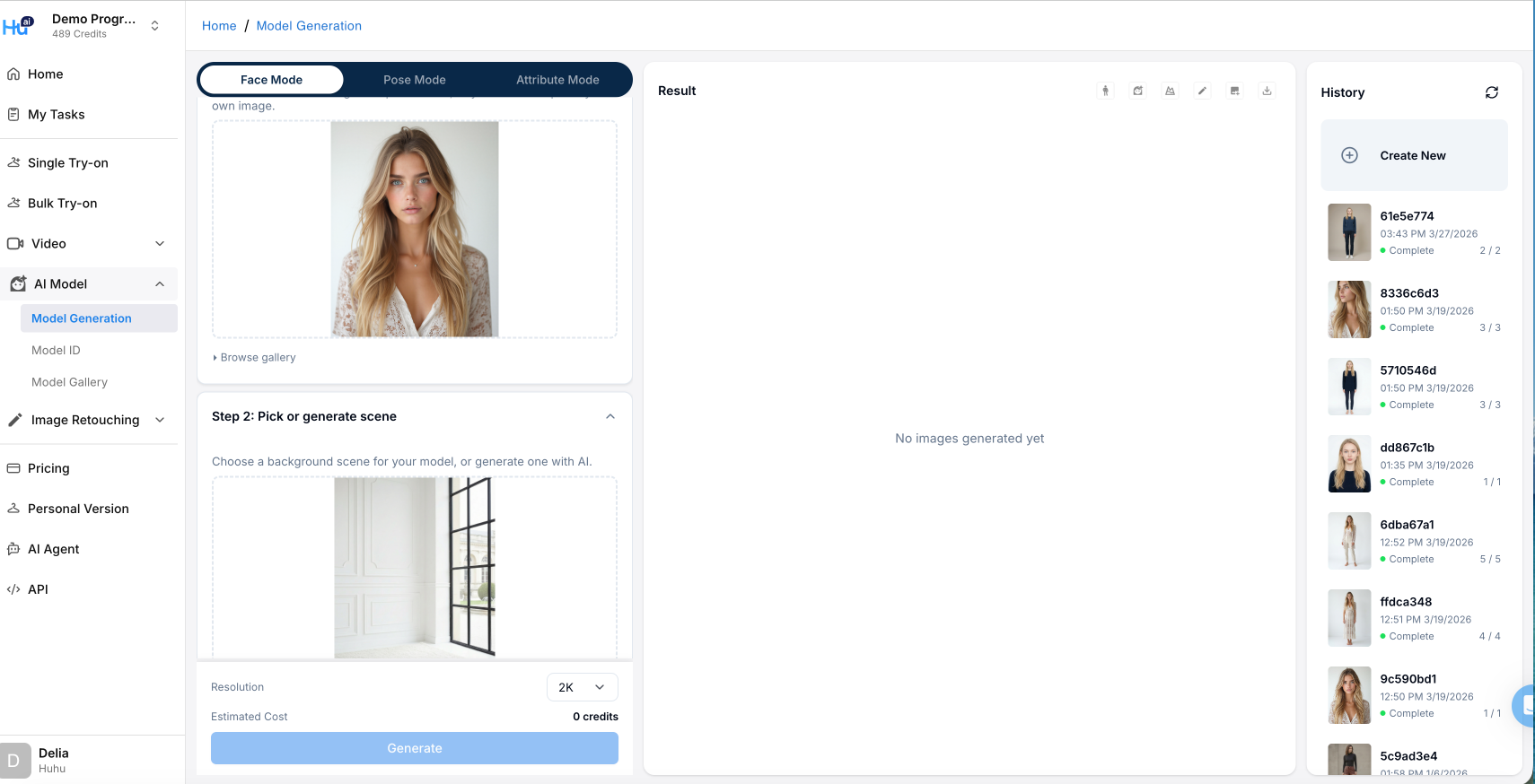 Upload background reference image