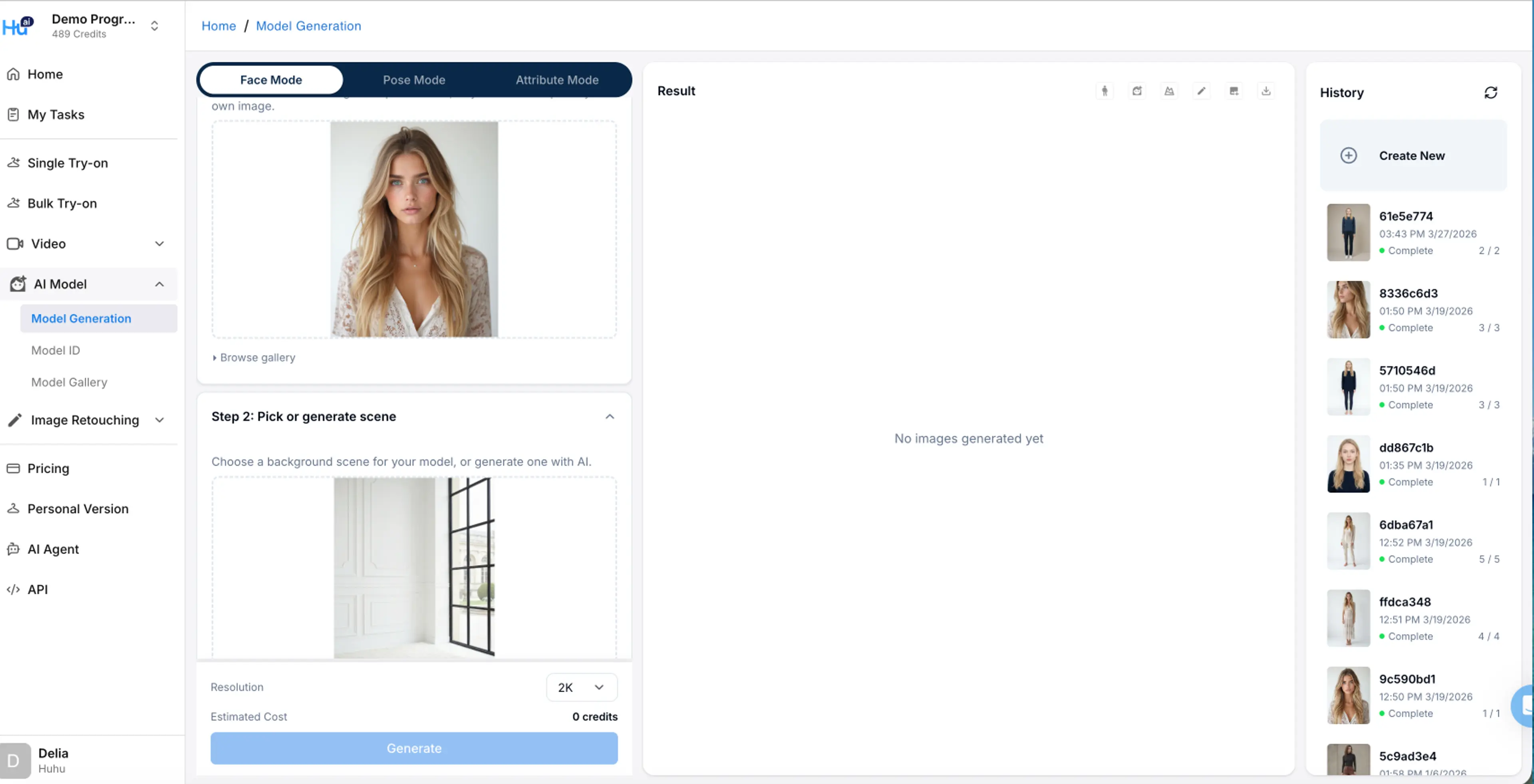 Upload background reference image
