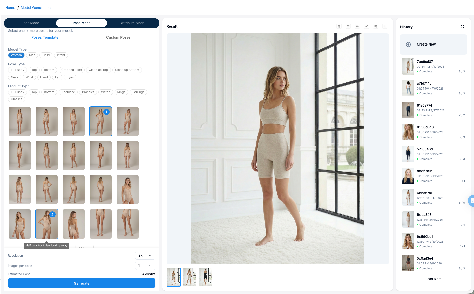 Pose gen from model gen result