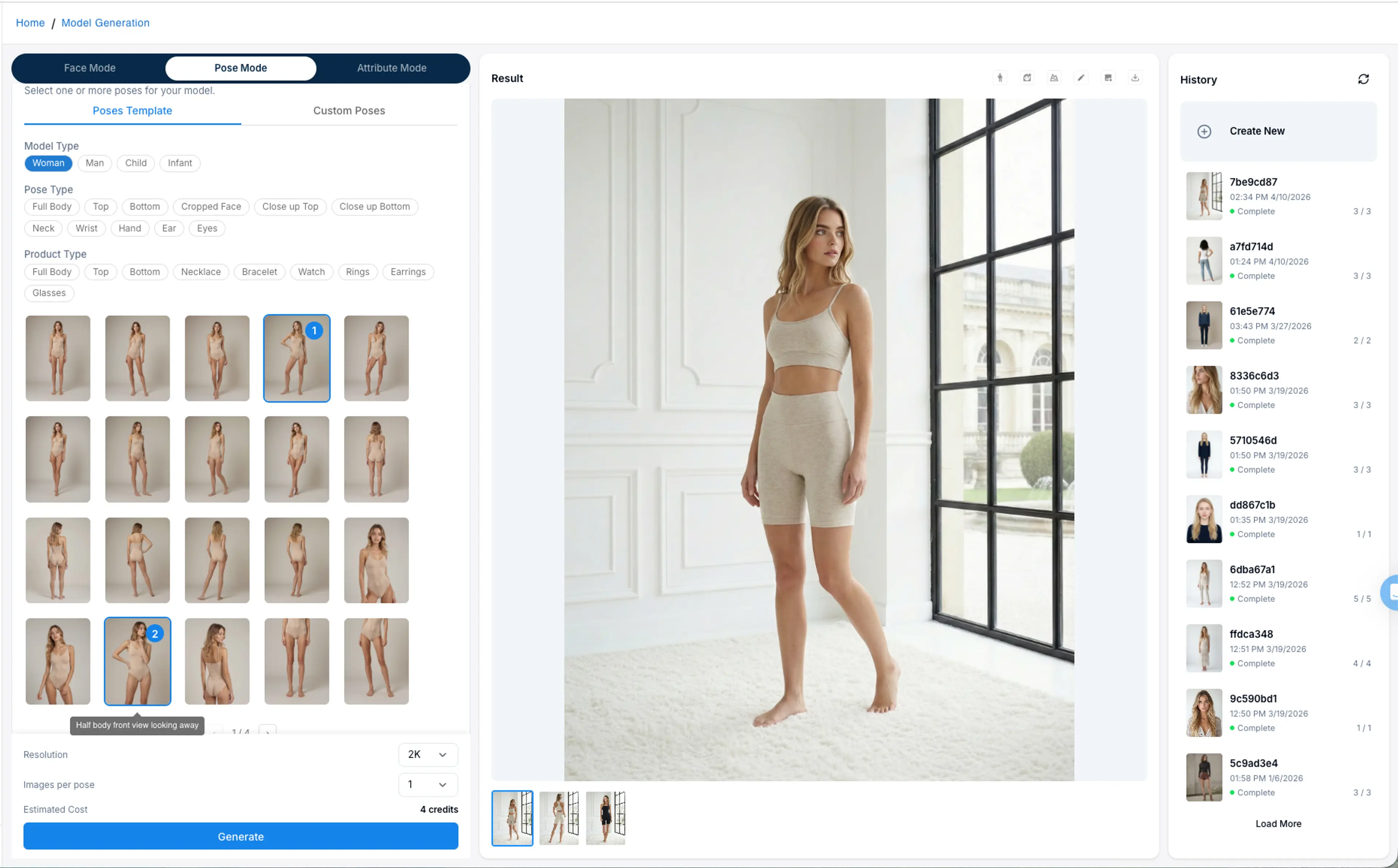 Pose gen from model gen result