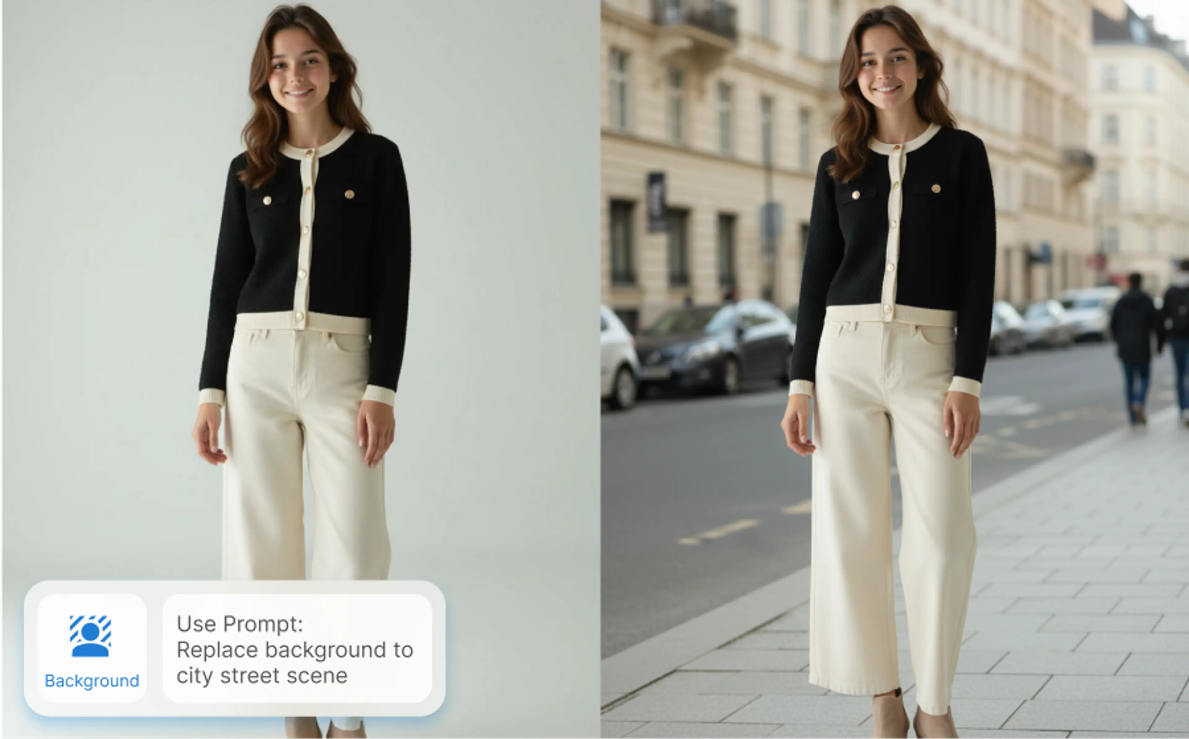 Generate a new background by describing it