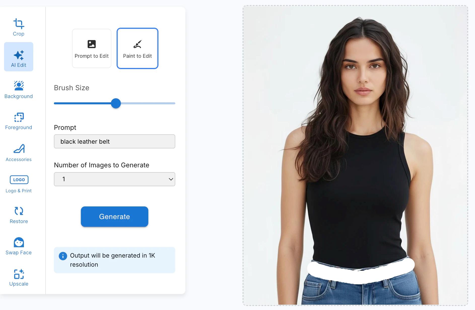 Paint to edit feature in HuHu AI