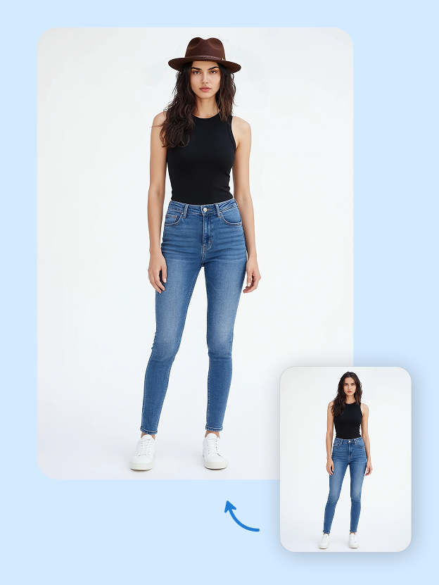 Generate retouched results