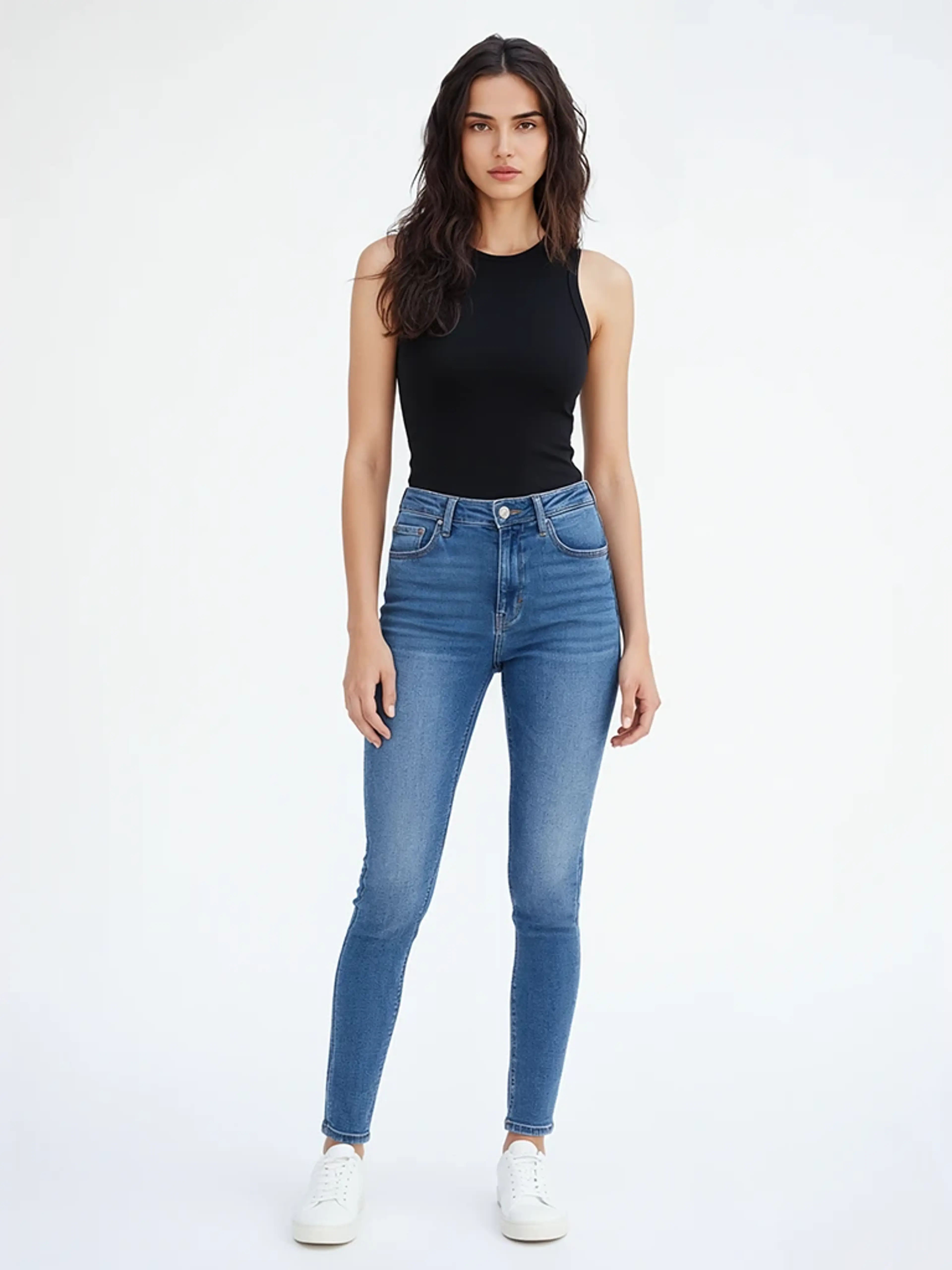 Original model image before shoes try-on