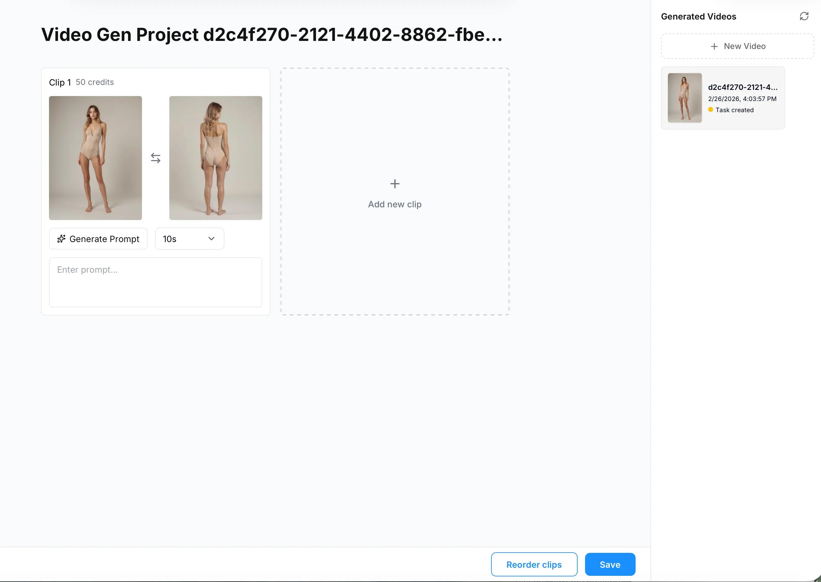 Single Clip or 180 Turn Around