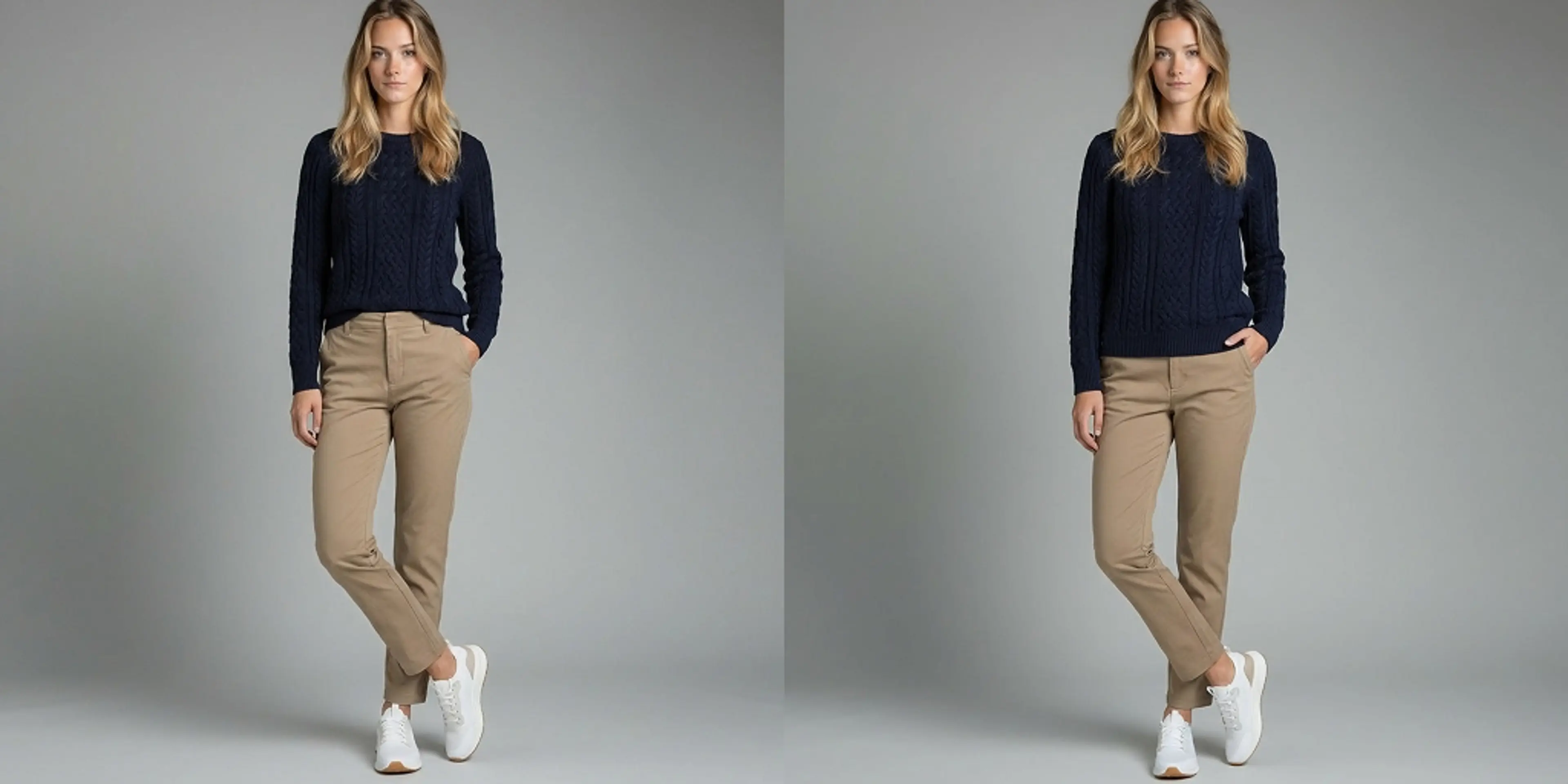 Top tucked into pants reference