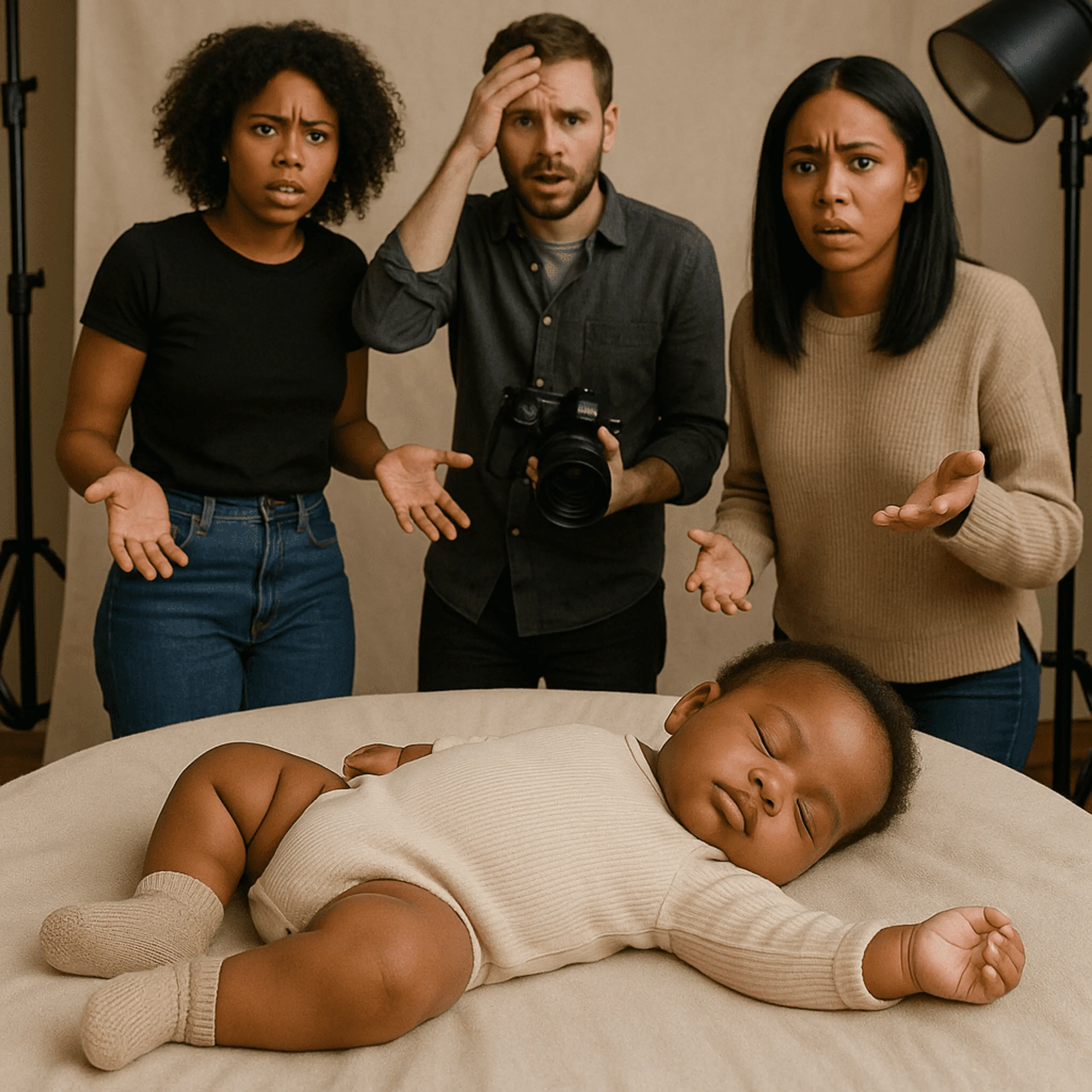 Baby napping in real life Studio