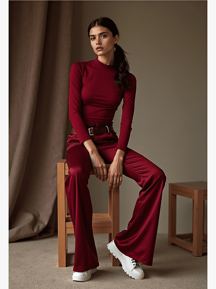 put your clothes on a model