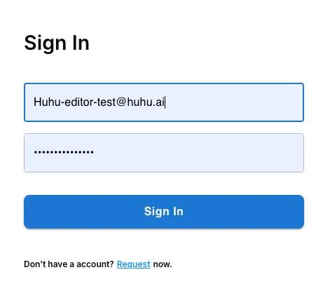 Sign in with enterprise account credentials