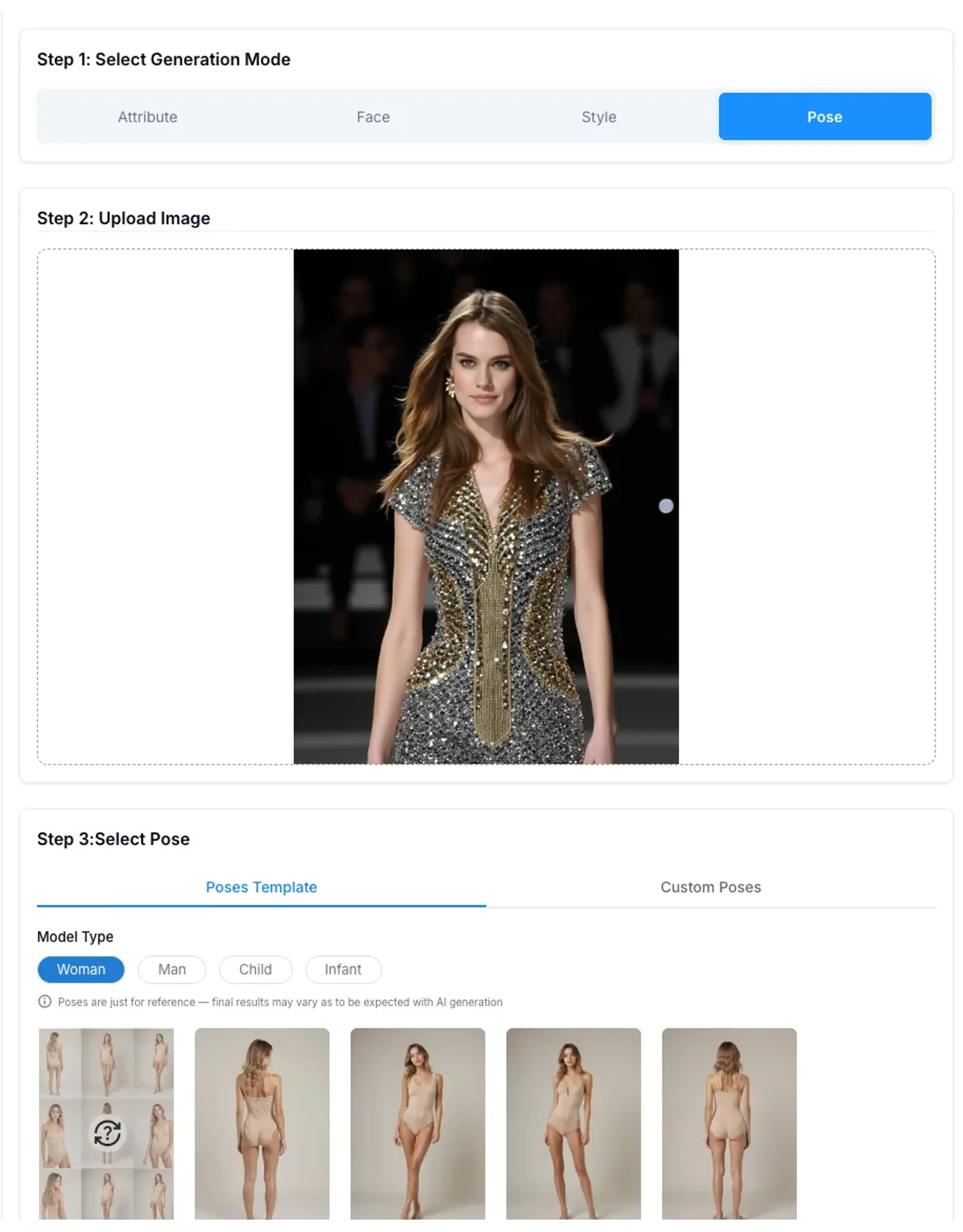 Generate Pose in HuHu AI Studio