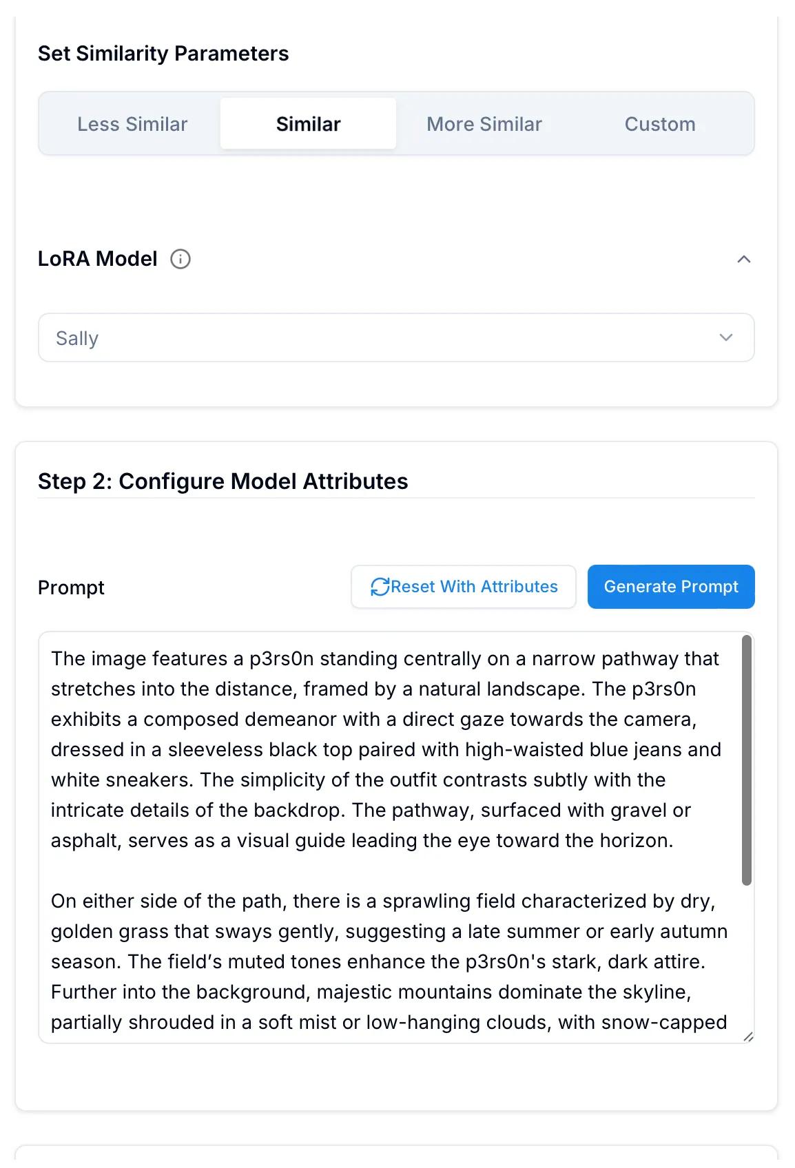 Auto Prompt for Style Reference Model Gen