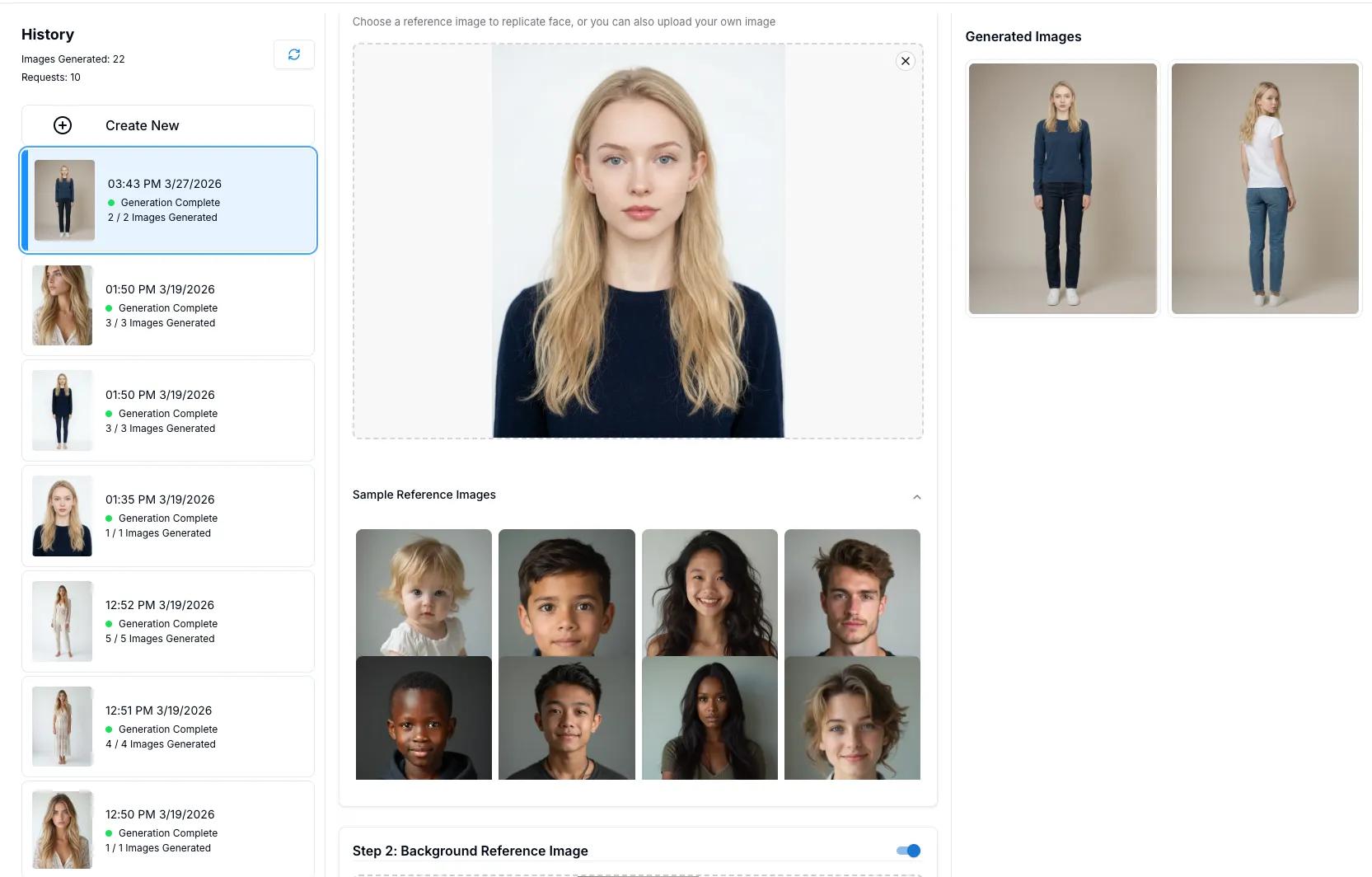 Change Background with Reference Fixed Pose