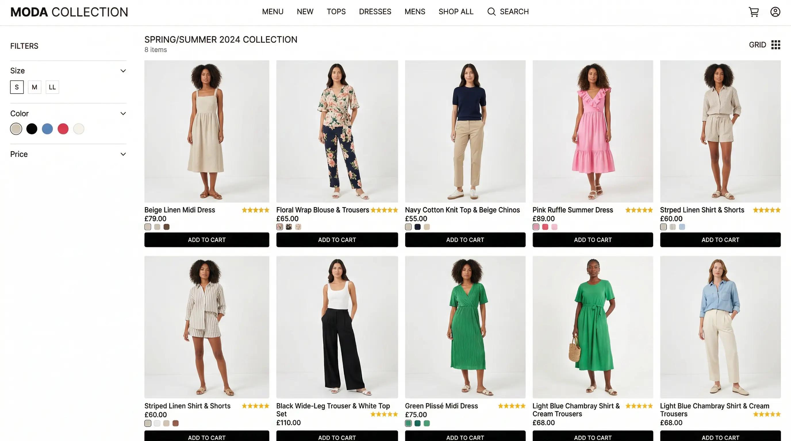 Batch AI product photography workflow showing multiple Shopify clothing listings generated simultaneously