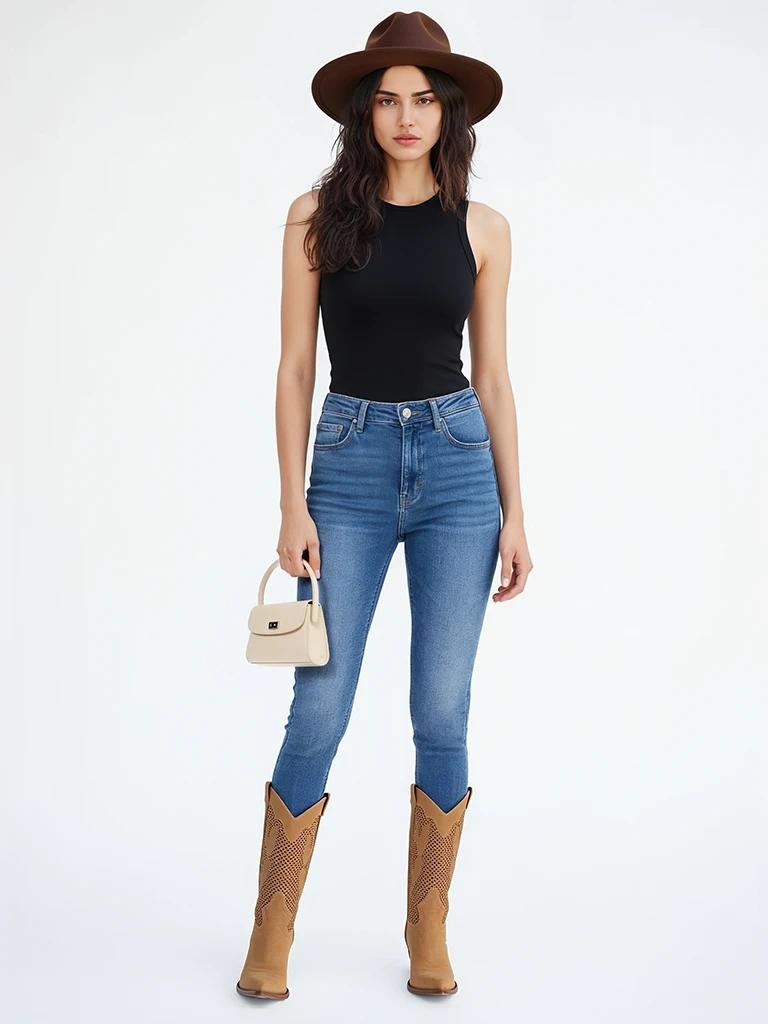 Model image after hat try-on