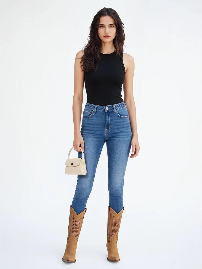 Model image after bag try-on