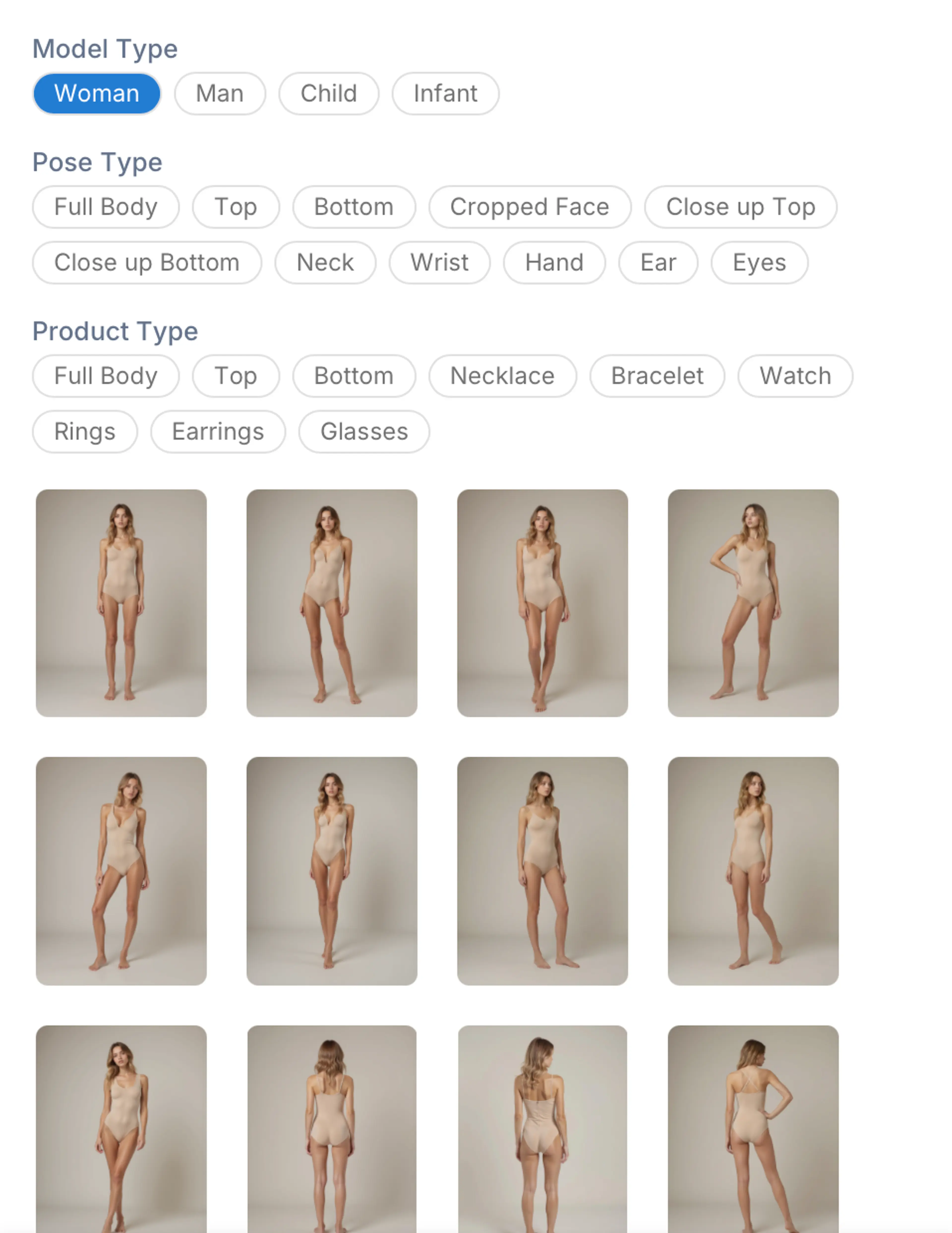 Women pose templates