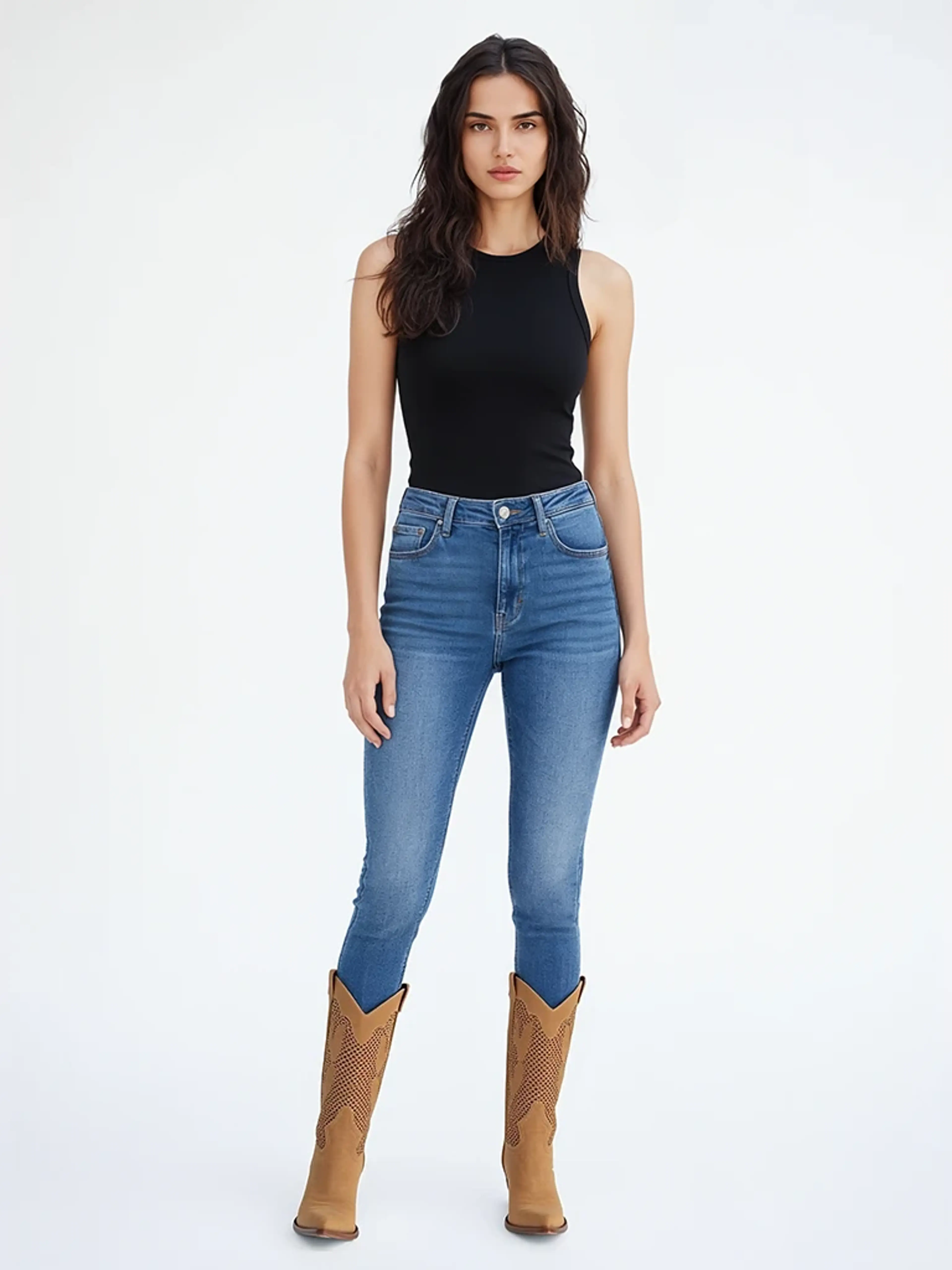 Model image after shoes try-on