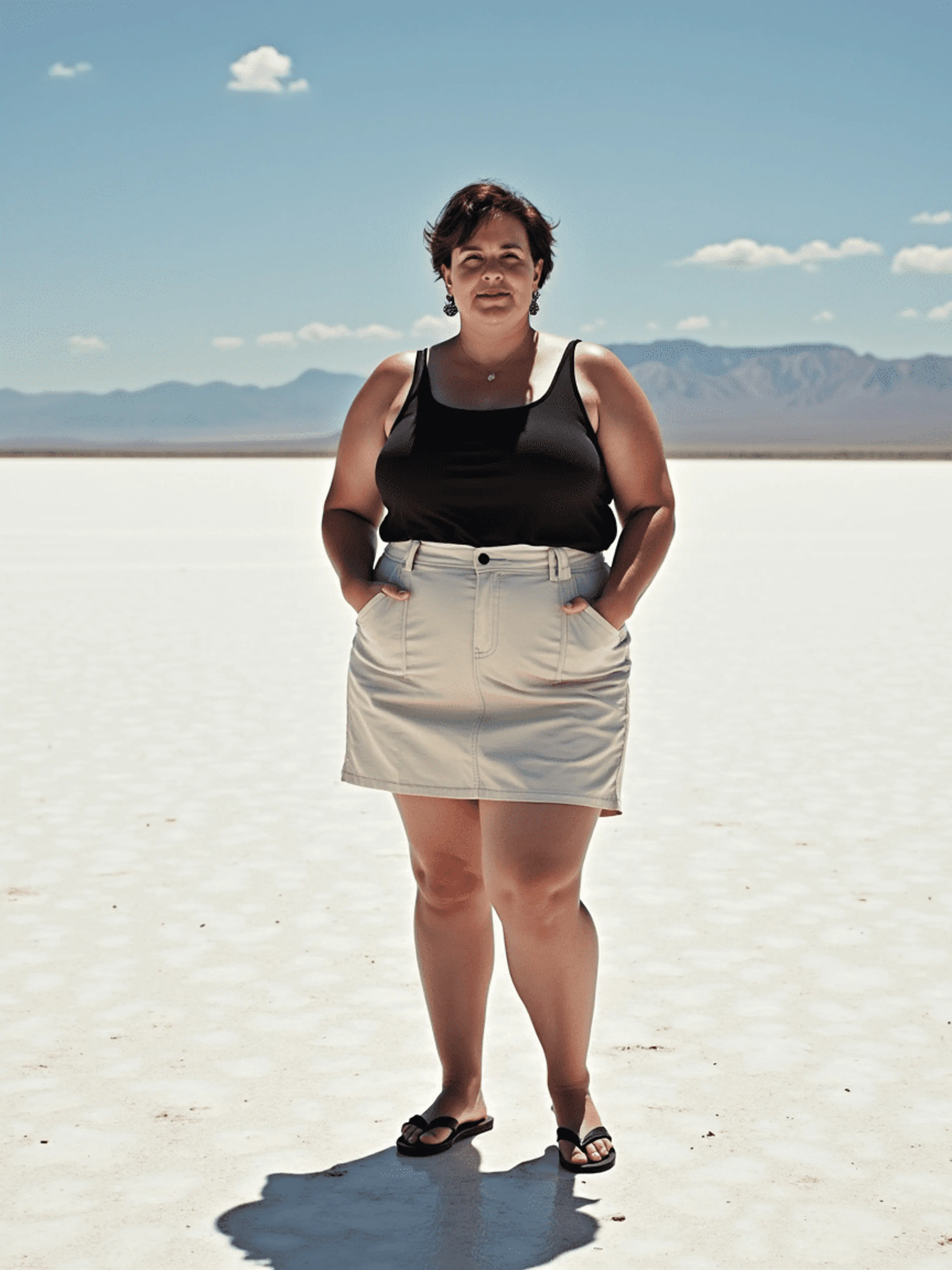 AI plus size model example