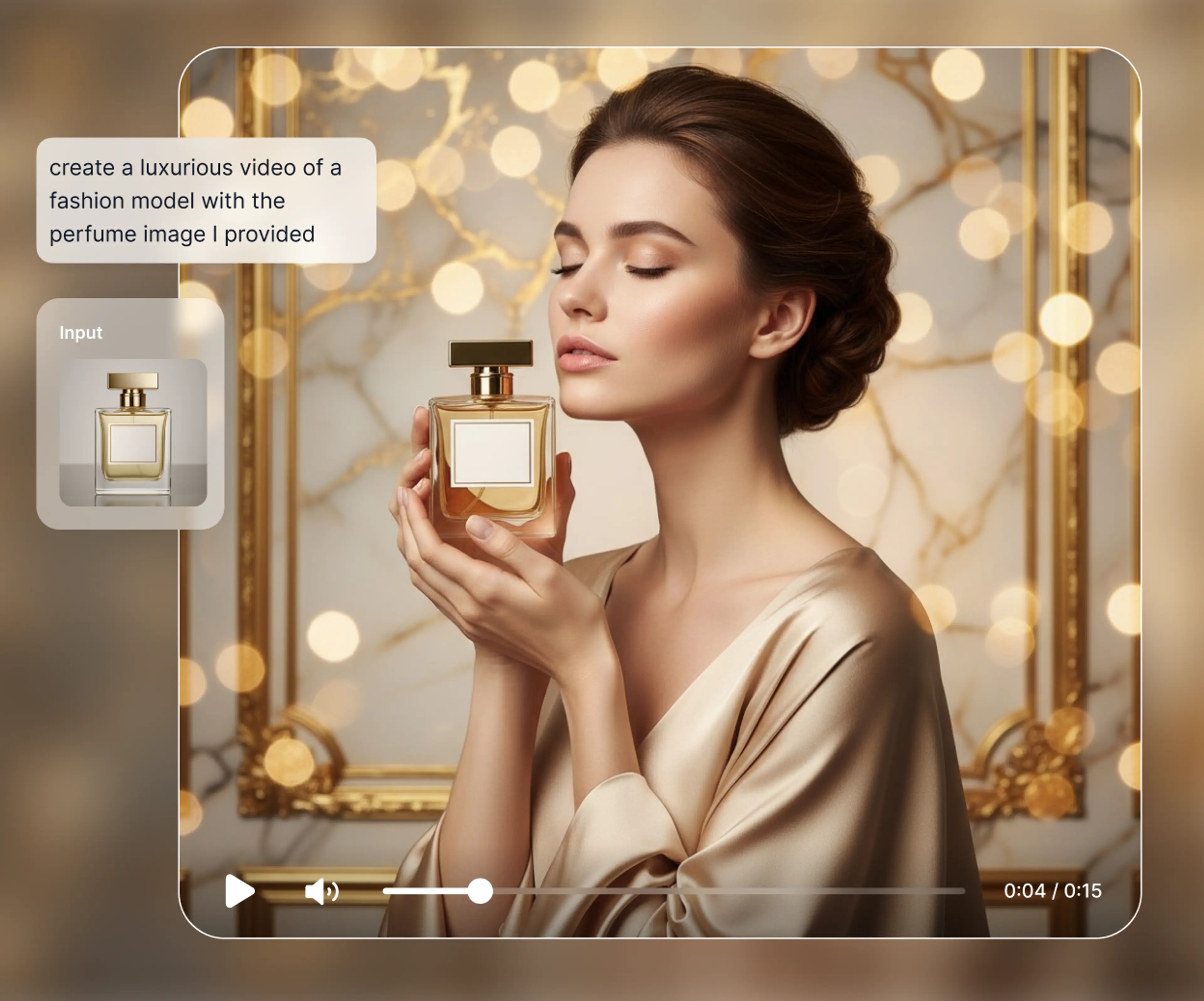 AI avatar video showcasing a product
