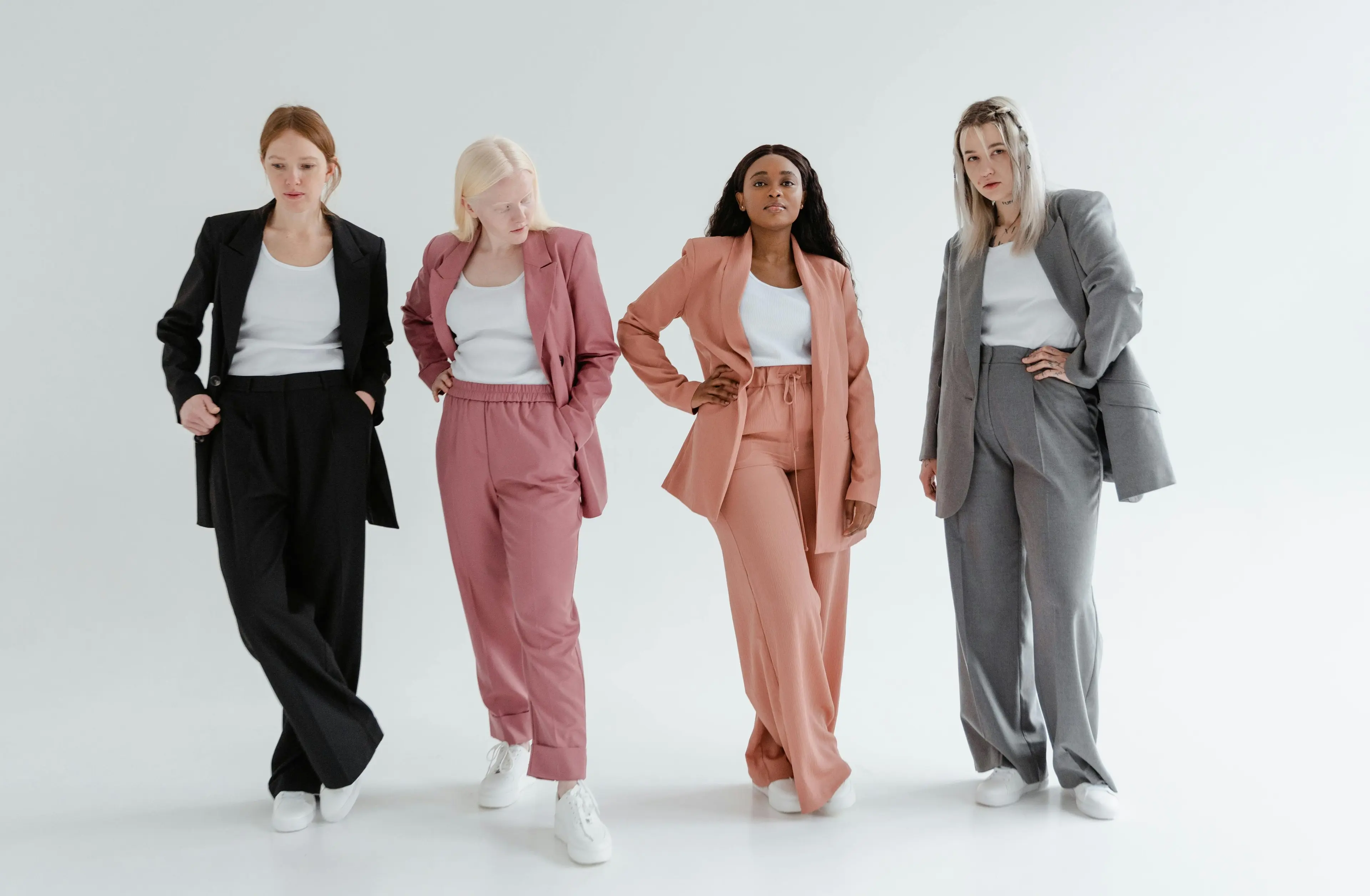 Diverse fashion models