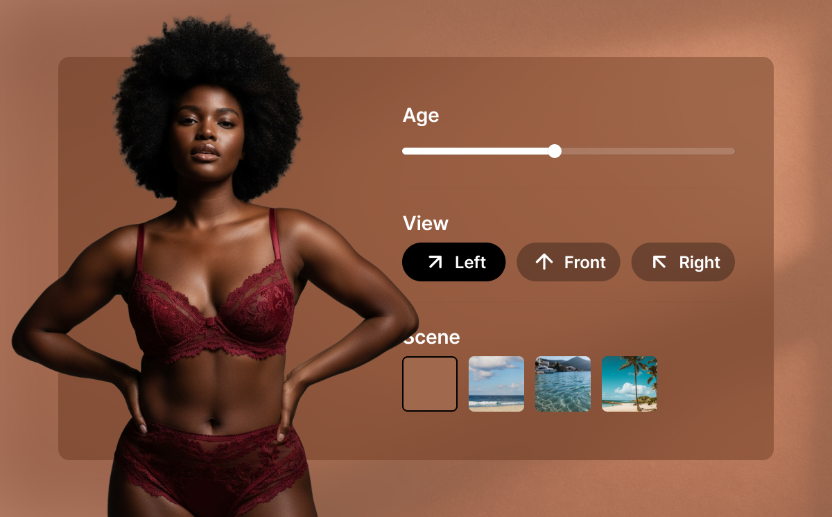 Tailor your lingerie model’s appearance