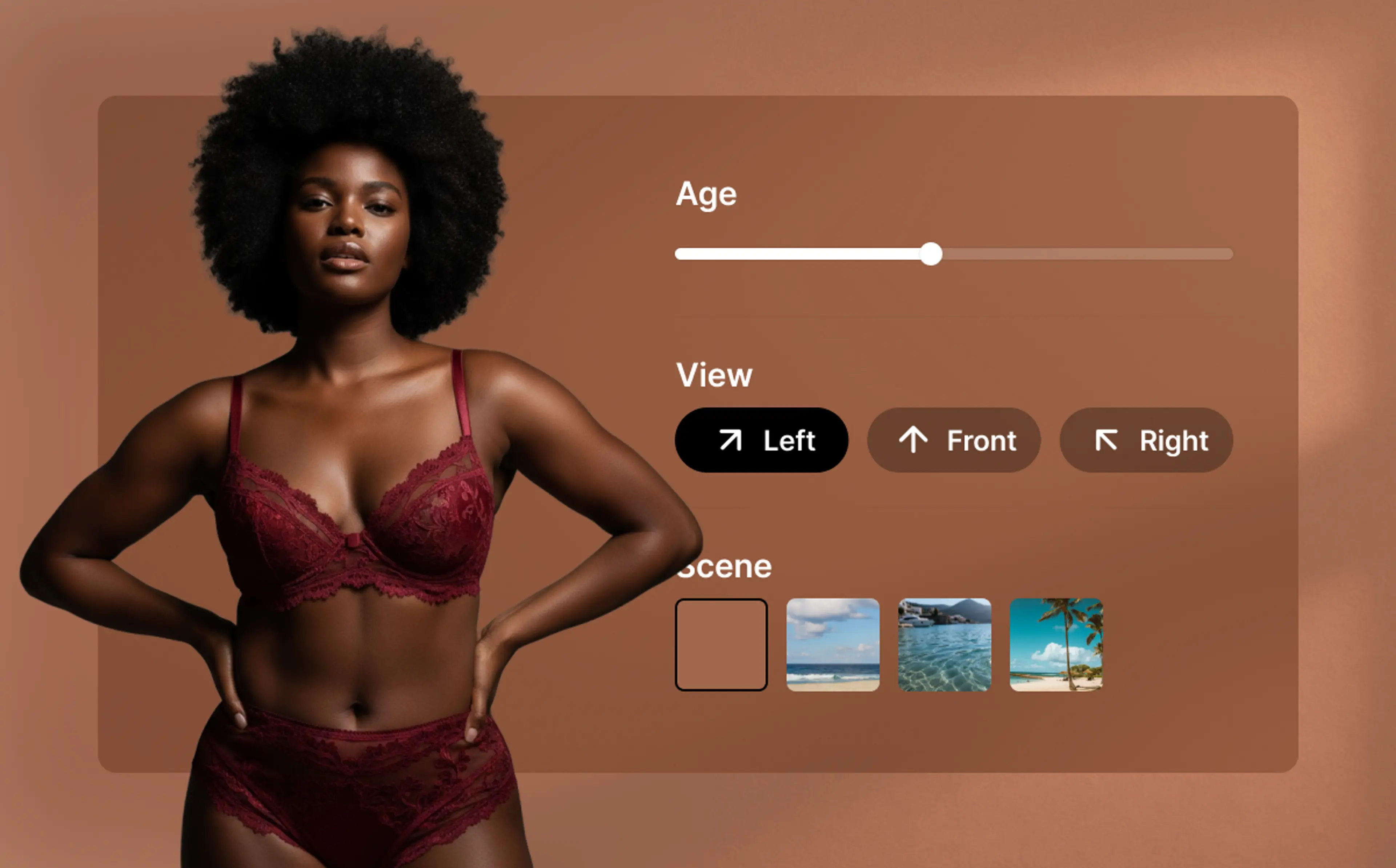 Tailor your lingerie model’s appearance