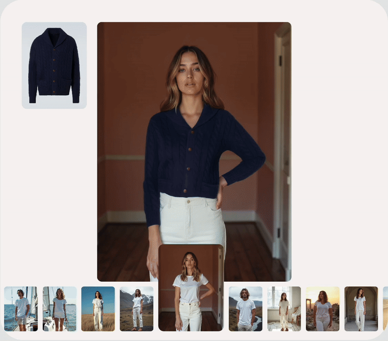 HuHu AI Studio photoshoot process