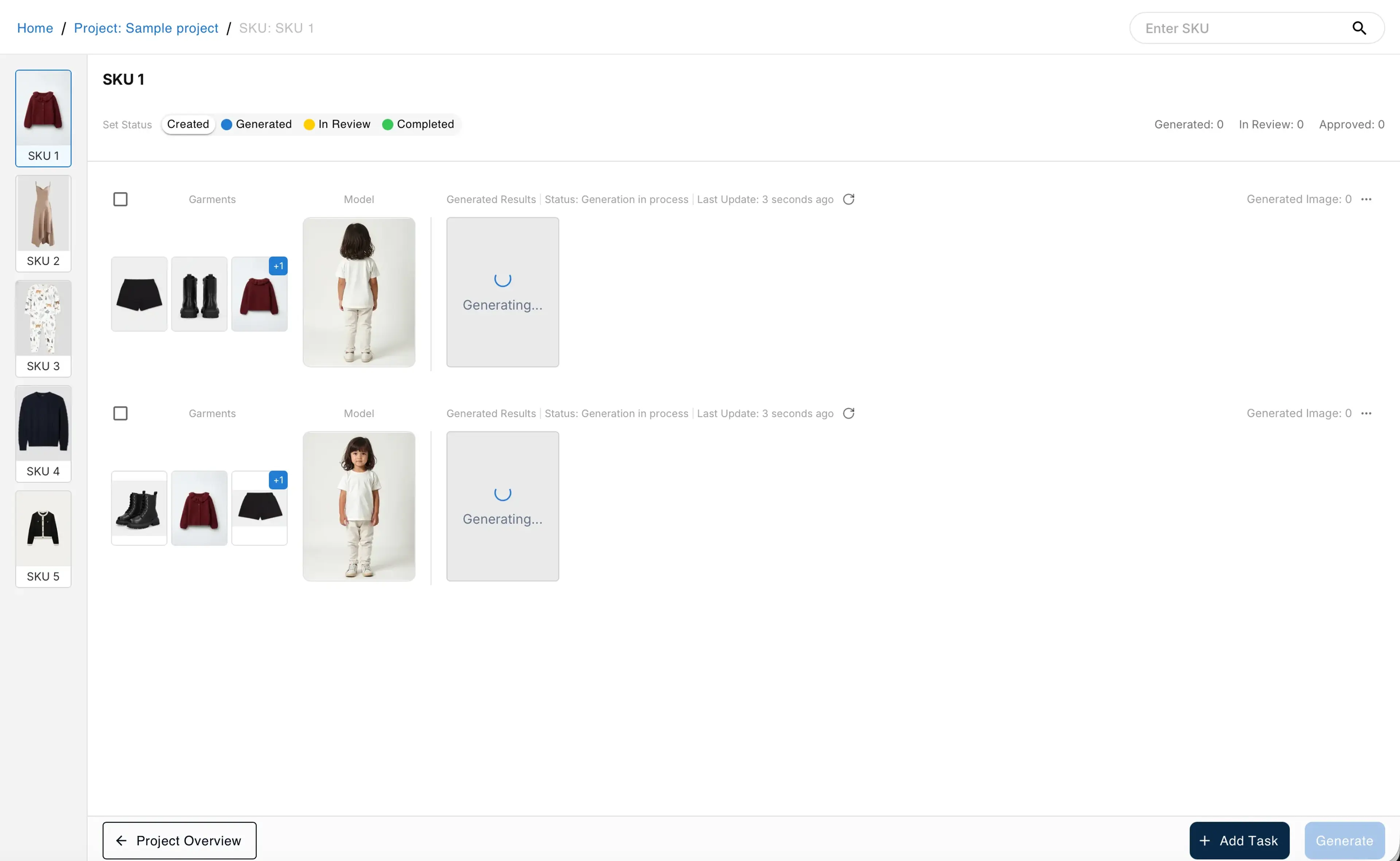 Generating try-on images
