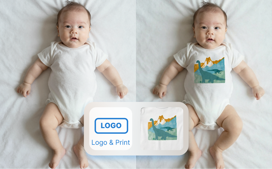 Add or enhance logos instantly