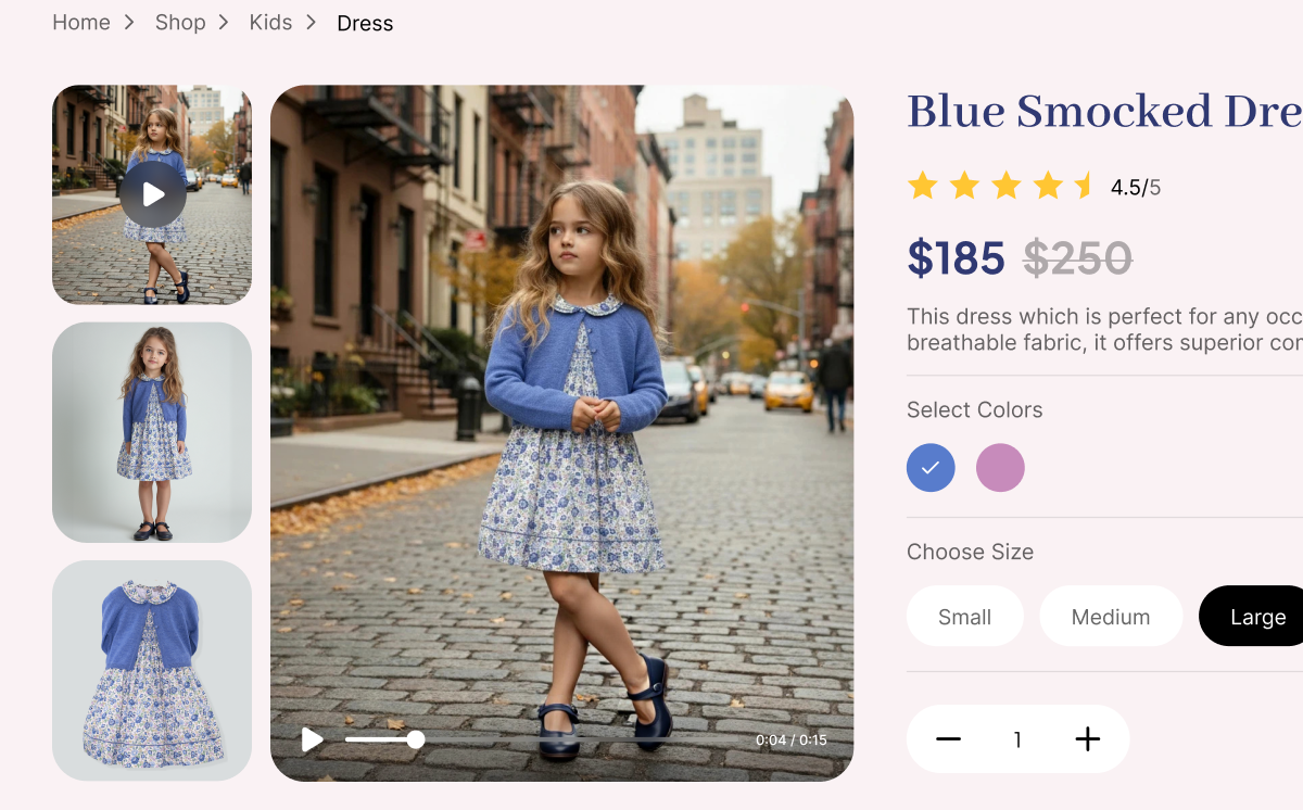 Product listing from one photo