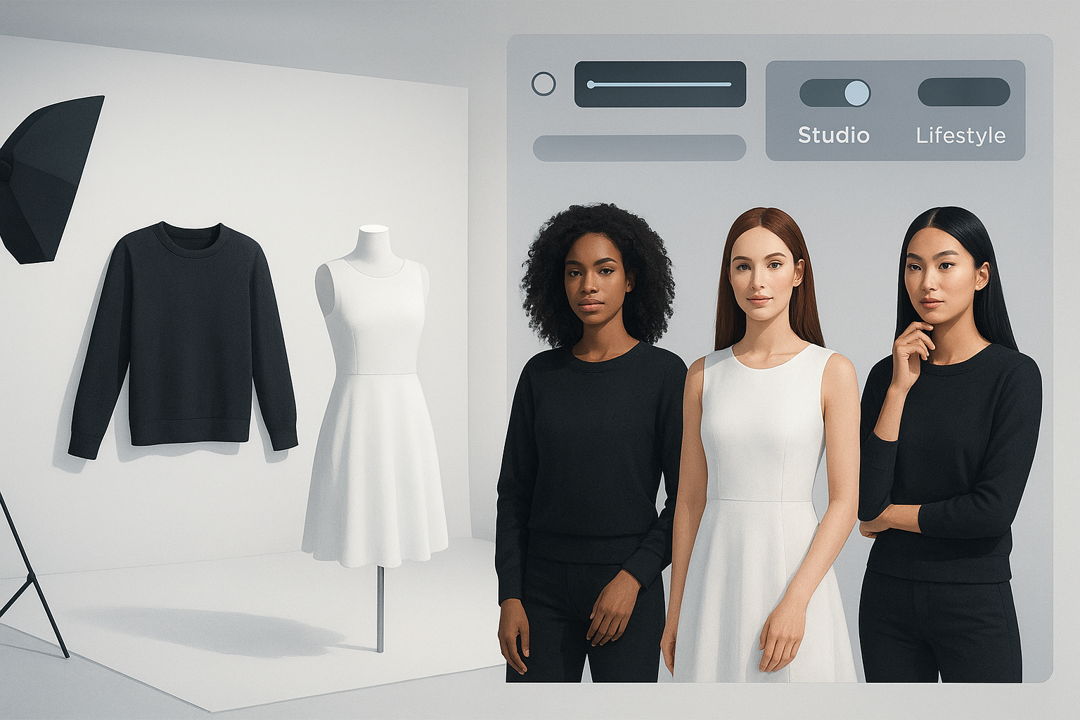 AI product photography in fashion ecommerce