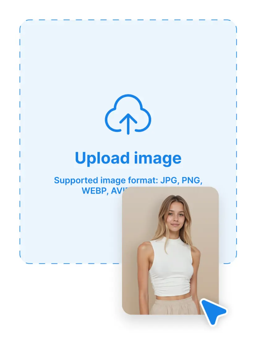 Upload a model photo