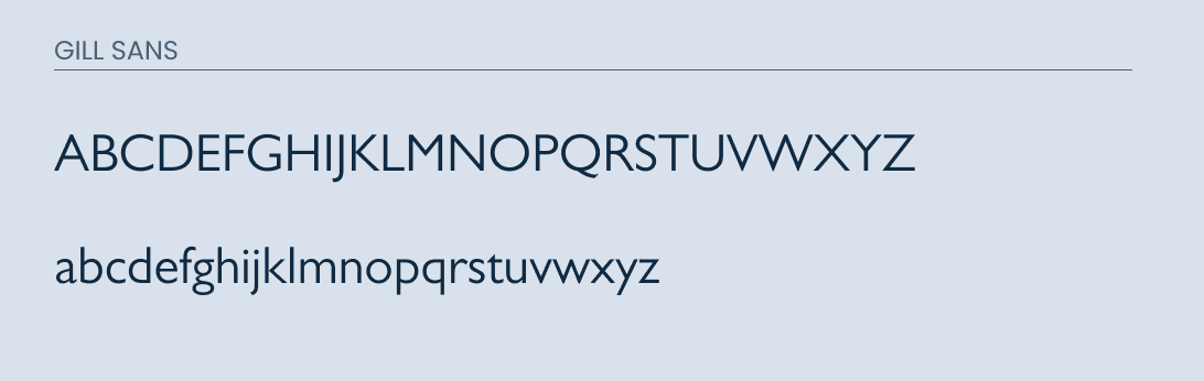 commonly supported fonts similar to gill sans